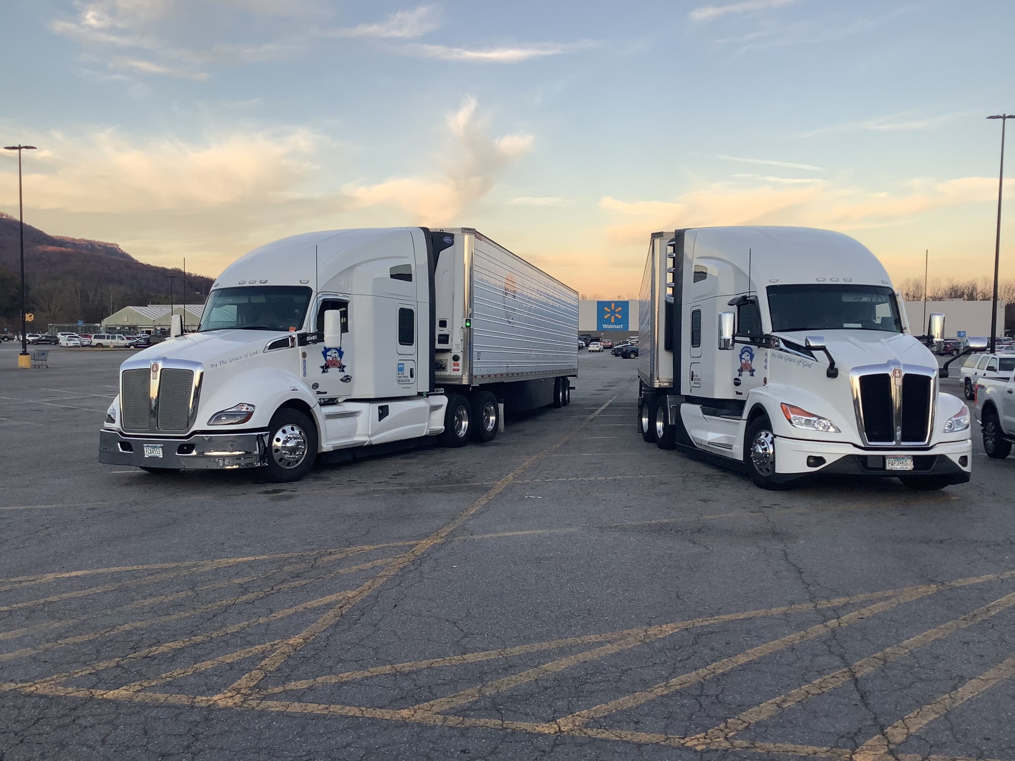 Mr. Bills Trucking fleet parked